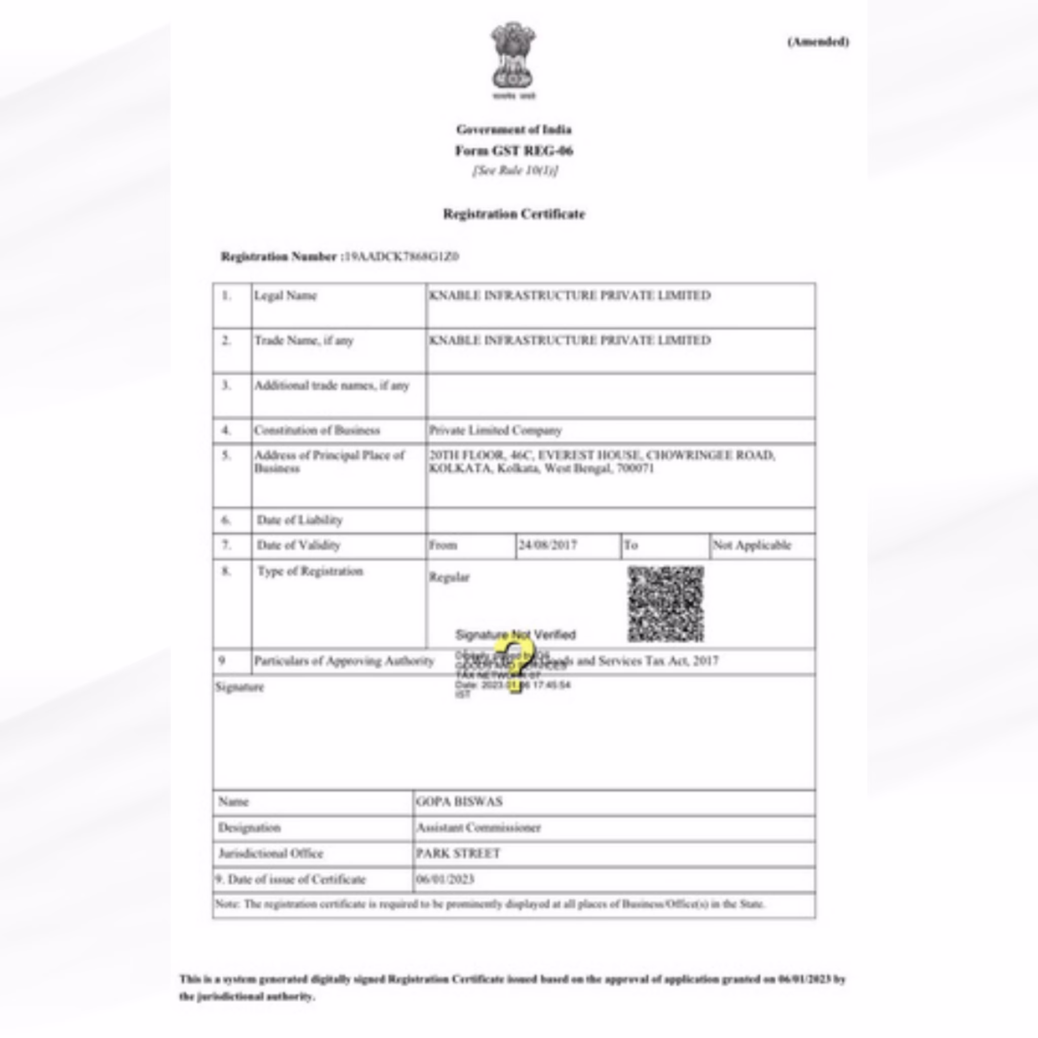 Certificate 3
